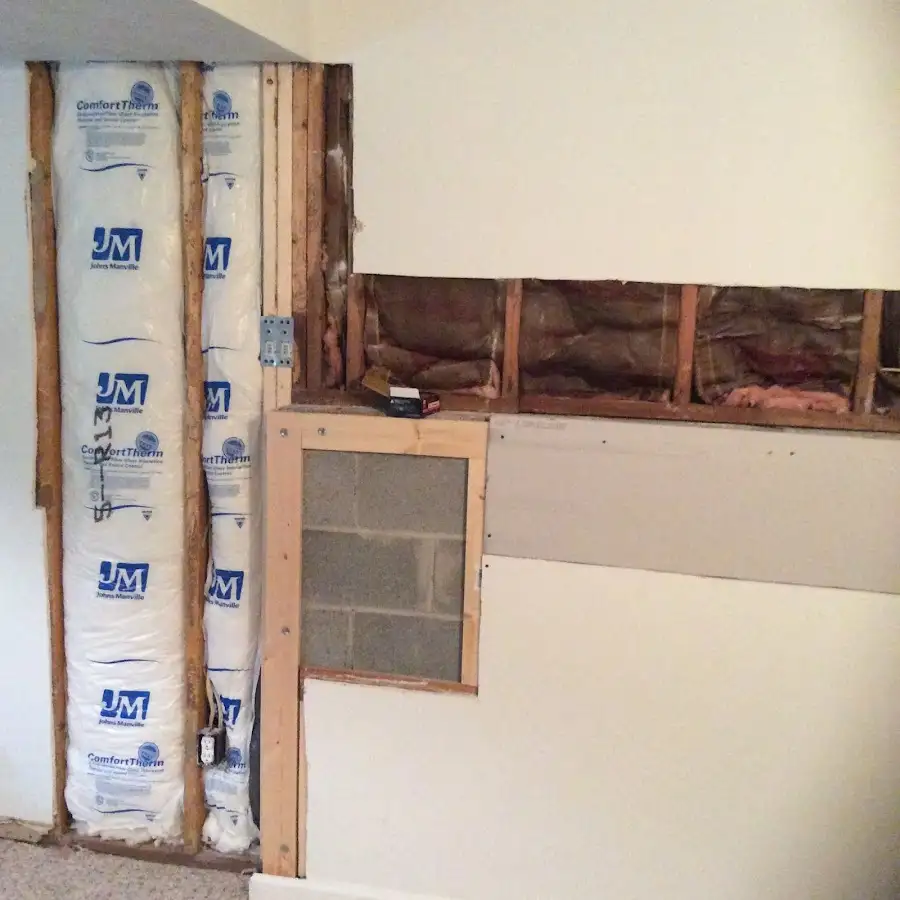 Wall insulation replacement during Contents Cleaning & Restoration in McFarland